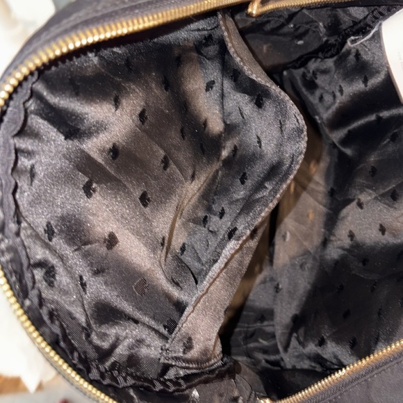 Kate Spade  backpack  sling back  knapsack  nylon Black. Gold tone. HW like new. - Picture 14 of 15